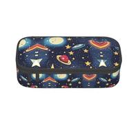 YQTGBCED Astuccio multifunzione con stampa di cielo stellato, universo, spaziale, per ufficio, multifunzione, grande capacità, organizer per penne, Nero , Taglia unica, Custodia per chiave