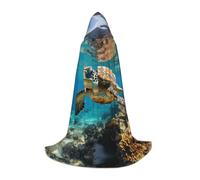 YQTGBCED Lord Howe Island, mantello con cappuccio per Halloween, stile rinascimentale, perfetto per giochi di ruolo e feste
