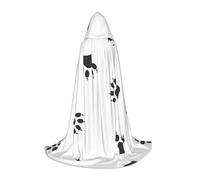 YQTGBCED Mantello con cappuccio con stampa di zampe d'orso per Halloween, stile rinascimentale, perfetto per giochi di ruolo e feste