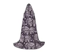 YQTGBCED Mantello con cappuccio per Halloween, stile rinascimentale, perfetto per giochi di ruolo e feste