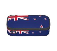 YQTGBCED Nuova Zelanda Bandiera Stampa Astuccio Ufficio Uso Multifunzione Matita Pouch Grande Capacità Penna Organizer Bag, Nero , Taglia unica, Custodia per chiave