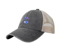 YQTGBCED Orca Killer Whale Print Cowboy Mesh Baseball Cap, elegante cappello da uomo, per uso quotidiano, sport e viaggi, Rosa violaceo scuro, Taglia unica