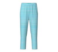 YQTGBCED Pantaloni pigiama in cotone con stampa a righe blu, comodi, per una varietà di occasioni e possono essere indossati tutto l'anno, Nero , L(14-16)