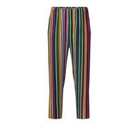 YQTGBCED Pantaloni pigiama in cotone con stampa a righe colorate, per una varietà di occasioni e possono essere indossati tutto l'anno, Nero , 10-12