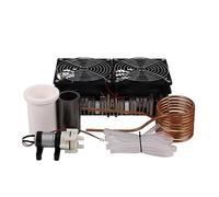 YQVEOT Riscaldatore a induzione, Riscaldatore a induzione ZVS da 2500 W Riscaldamento a induzione ad Alta frequenza Scheda PCB Metallo Fuso + Bobina + Crogiolo + Pompa