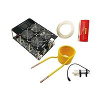 YQVEOT Riscaldatore a induzione, Riscaldatore a induzione ZVS da 5000 W Riscaldamento a induzione ad Alta frequenza Scheda PCB Metallo Fuso + Bobina + Pompa(Without Crucible)