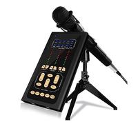 YQVEOT Schede Audio, Microfono a condensatore da Studio e Scheda USB Interfaccia Mixer Cambia Voce Scheda for Computer PC Registrazione di Canto