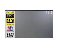 YQVEOT Telo Proiettore, Schermo for proiettore 16:9 Pieghevole Anti-Luce Grigio Panno Riflettente(72 inch)
