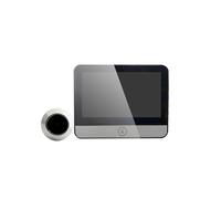 YQVEOT Videocitofono, Campanello con Display IPS da 4,3" ad Alta capacità, spioncino Digitale, Telecamera for Porta, Occhio di Gatto, 120°, 2K300W, Pixel, Monitor for Esterni(Black 64G)