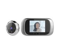 YQVEOT Videocitofono, Campanello Digitale con Schermo da 2,8 Pollici, Telecamera spioncino da 0,3 MP, Campanello da Esterno con Telecamera HD Vision(Silver)