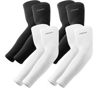 YQXCC 4 Paia Maniche a Braccio - UV Protezione UPF 50+ Manicotto Braccio di Raffreddamento Tatuaggio di Copertina per Uomo Donna Sport Ciclismo Golf