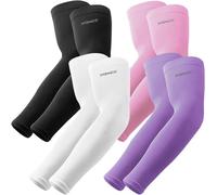 YQXCC 4 Paia Maniche a Braccio - UV Protezione UPF 50+ Manicotto Braccio di Raffreddamento Tatuaggio di Copertina per Uomo Donna Sport Ciclismo Golf