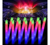 YQXTOOEL 30pcs Bastoncini Luminosi In Schiuma,Multicolore Bastoncini Luminosi fluorescenti,Bastoncini luminosi per feste Matrimonio Compleanni Halloween Natalizi