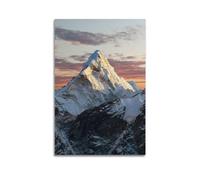 YQXTRB Poster decorativo da parete su tela, motivo: natura, la vetta del Monte Everest, poster decorativo moderno per camera da letto, 30 x 45 cm
