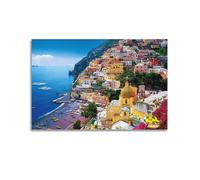YQXTRB Poster decorativo da parete su tela, motivo strada della Costiera Amalfitana, Italia e città, stampa artistica moderna, per camera da letto, per camera da letto, 60 x 90 cm