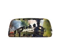 YQxwJL Astuccio portamatite con stampa a vapore, grande capacità, astuccio con cerniera, astuccio in pelle resistente per ufficio, viaggio