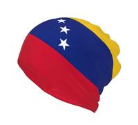 YQxwJL Berretto invernale con stampa bandiera del Venezuela, per uomo e donna, caldo e morbido, cappello lavorato a maglia, cappello divertente, regalo nero