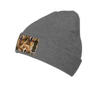 YQxwJL Berretto unisex con stampa Golden Retrievers per uomo e donna Cappelli lavorati a maglia Cappelli invernali, berretto Skater, Brughiera profonda, taglia unica