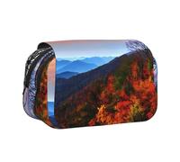 YQxwJL Blue Ridge Mountains, astuccio portamatite grande capiente, portatile, con cerniera, per ufficio e casa