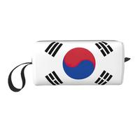 YQxwJL Borsa cosmetica da viaggio con stampa bandiera della Repubblica di Corea Regali per le donne Borse da trucco portatili per le donne Madre Sorella, bianco, Taglia unica