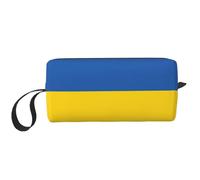 YQxwJL Borsa cosmetica da viaggio con stampa bandiera dell'Ucraina, idea regalo per donna, borsa da trucco portatile per donne, madre e sorella, bianco, Taglia unica