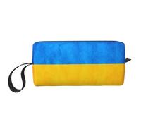 YQxwJL Borsa cosmetica da viaggio con stampa bandiera ucraina Regali per le donne Borse da trucco portatili per le donne Madre Sorella, bianco, Taglia unica