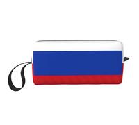YQxwJL Borsa cosmetica da viaggio con stampa con bandiera russa, idea regalo per donna, borsa da trucco portatile per donne, madre e sorella, bianco, Taglia unica
