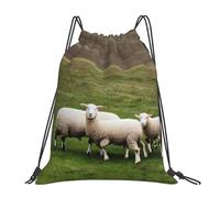 YQxwJL Borsa da nuoto per adulti borsa da palestra con cordino di agnello e pecora, borsa sportiva impermeabile uomo donna bianca taglia unica compatta bianca One Size Compact White One Size Compact,