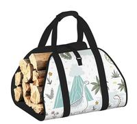 YQxwJL Borsa per legna da ardere Oxford 600D, con stampa di dinosauri, resistente e impermeabile, con manico rinforzato
