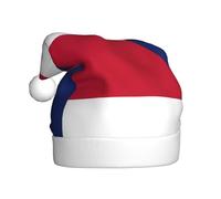 YQxwJL Cappello di Babbo Natale con stampa della bandiera del Texas, cappelli di Natale in peluche, copricapo festivo, per feste di Natale da indossare tutti i giorni