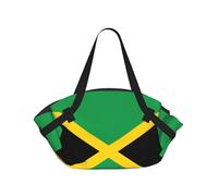 YQxwJL Coperta da picnic 2 in 1 con stampa bandiera della Giamaica, tappetino da spiaggia per esterni, 94 cm, copertura pieghevole per il campeggio