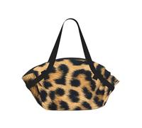 YQxwJL Coperta da picnic 2 in 1 con stampa leopardata ruvida e borsa tote, tappetino da spiaggia all'aperto 94 cm, copertura pieghevole per il campeggio