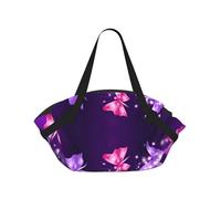 YQxwJL Coperta da picnic e borsa da picnic 2 in 1, con stampa a farfalla, tappetino da spiaggia per esterni, 94 cm, copertura pieghevole per il campeggio