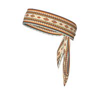 YQxwJL Fasce per capelli con stampa nativa americana per uomo e donna, bandana regolabile per avvolgere i capelli per lo sport