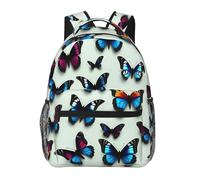 YQxwJL Felice Pasqua Vacanze Stampa Laptop Zaino Elegante Libreria Borsa College Daypack Viaggio Business Borsa da Lavoro per Uomini Donne, Farfalla e violoncello, One Size