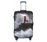 YQxwJL Lighthouse In Storm, copertura elastica per valigie da viaggio, per valigie da 45-81 cm, bianco, Large