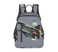 YQxwJL Lodge Bear - Zaino leggero con stampa di cervi, borsa da viaggio per università, zaino per computer portatile per uomo e donna, Jet Fighter, Taglia unica