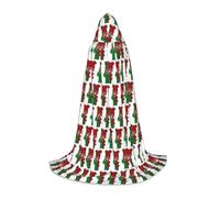 YQxwJL Mantello con cappuccio a lunghezza intera per adolescenti, mantello lungo e caldo da strega e strega, con stampa della mappa della bandiera portoghese