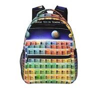 YQxwJL Psych Ananas Citazione Stampa Laptop Zaino Elegante Bookbag College Zaino da Viaggio Business Borsa da Lavoro per Uomini Donne, Sistema periodico degli elementi, One Size