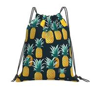 YQxwJL Sacco da nuoto per adulti borsa da palestra con coulisse stampa ananas borsa sportiva impermeabile uomo donna bianco taglia unica compatta bianca taglia unica bianca One Size Compact Compact