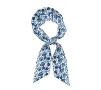 YQxwJL Sciarpa per capelli con stampa tropicale con fiori blu e foulard per donna borsa borsa borse setosa lungo raso foulard moda