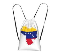 YQxwJL Venezuela Flag Map Print Drawstring Backpack Borse, String Backpack Cinch Sack Bags For Trip Beach For Daily Use