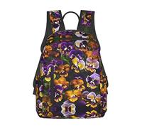 YQxwJL Zaino leggero, con tasti per pianoforte con stampa di note musicali, borsa da viaggio per libri universitari, zaino per laptop per uomini e donne, Perfezione viola, One Size