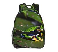 YQxwJL Zaino per laptop con stampa pinguini sull'iceberg elegante borsa per libri università zaino da viaggio borsa da lavoro da lavoro per uomo donna, Rane dell'albero della pace, One Size