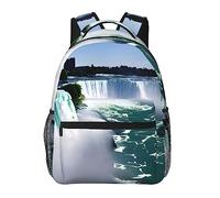 YQxwJL Zaino per laptop con stampa viola con motivo infermiere elegante borsa per libri zaino da college zaino da viaggio borsa da lavoro per uomo donna, Niagara Trappola, One Size