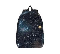 YQxwJL Zaino per laptop in tela con stampa bandiera del Libano, borsa da viaggio casual all'aperto, zaino da diario, zaino da libro per uomini e donne, Costellazioni Cumolo delle stelle galassie, M