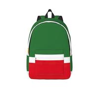 YQxwJL Zaino per laptop in tela con stampa bandiera del Venezuela, borsa da viaggio casual all'aperto, zaino da diario, zaino da libro per uomini e donne, Bandiera della Repubblica Cecena, S