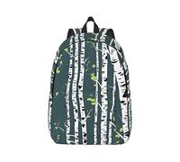 YQxwJL Zaino per laptop in tela con stampa cervi di bellezza, borsa da viaggio casual all'aperto, zaino da diario, zaino per libri per uomini e donne, Betulla di bellezza, S