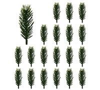 YQYAZL 60 aghi artificiali di pino verde, aghi di pino natalizio, piccoli ramoscelli di pino innevati per decorazioni per la casa, 8 cm