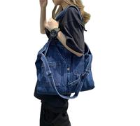 YQYBF Borsa a Tracolla in Denim per Donne - Jeans Casual Designer di Lusso - Blu Scuro